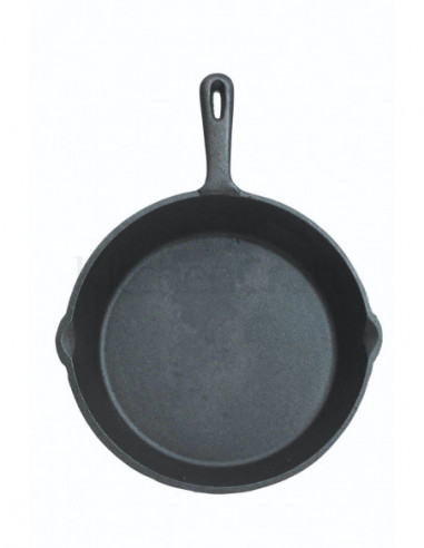 KitchenCraft KCCIRDPLN Poêle à griller en fonte de 24 cm