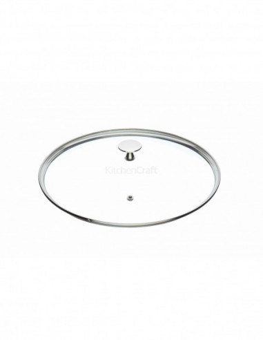 MasterClass MCGLSLID28 Couvercle en verre trempé 28 cm