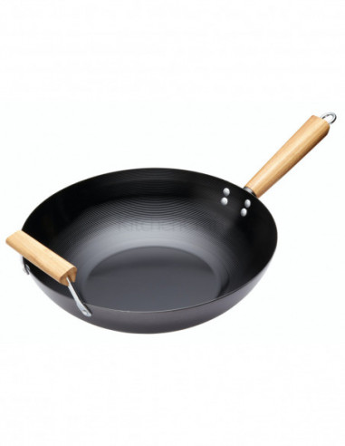 World of Flavours PODLXWOK14 Wok 35 cm acier carbone
