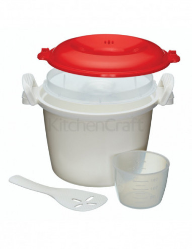 KitchenCraft KCRICECOOK Cuiseur à riz pour micro-ondes 1,5 litre