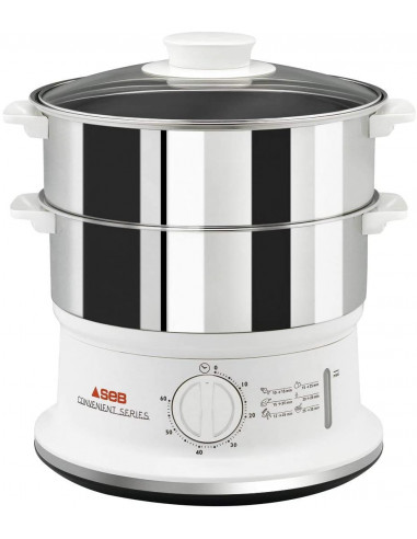 SEB VC145100 Cuiseur vapeur électrique en inox