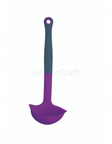 Colourworks CWBRLADPUR Louche silicone mauve filtrante
