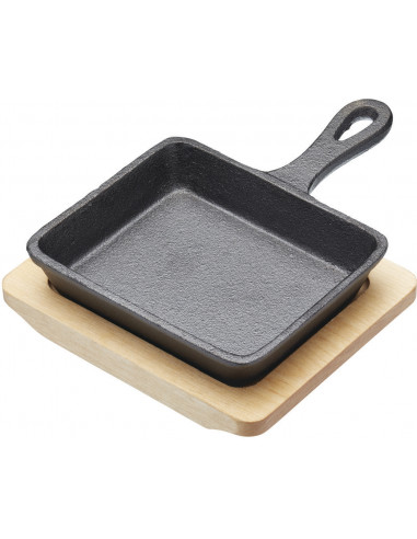 Artesà ARTFRY18 Mini poêle en fonte 12,5 cm avec planche