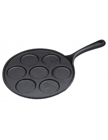 KitchenCraft KCBLINIS Poêle à 7 Blinis en fonte