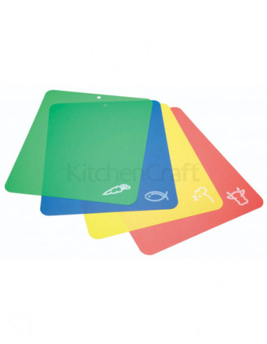 KitchenCraft KCFLEXCUT2 Tapis de découpe avec code couleur