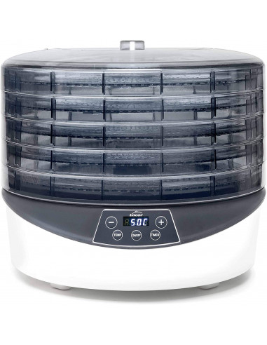 Lacor 69223 Déshydrateur rotatif 5 plateaux 2 en 1