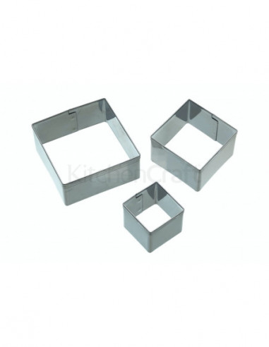 Sweetly Does It SDICUTSQ3PC Lot de 3 emporte-pièce carré