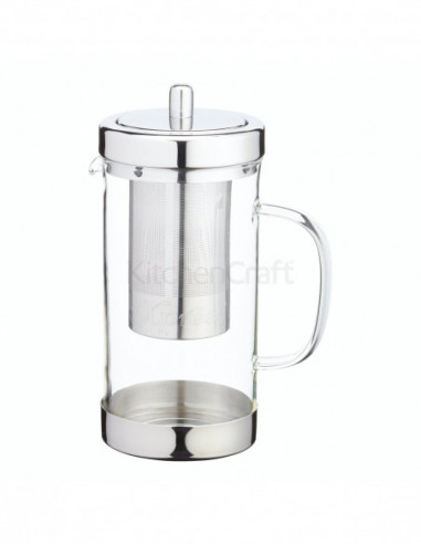 Le’Xpress KCLXTEAJUG Théière à infuseur en inox et verre