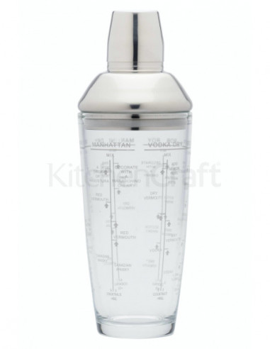 BarCraft KCBCBOSTON Shaker à cocktail en verre 700 ml