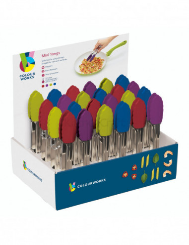 Colourworks CWMINITONGDISP Mini pinces 18 cm