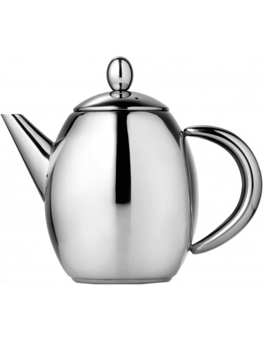 La Cafetière TP000006 Elégante théière 1 litre en inox poli