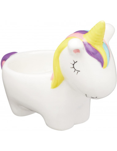KitchenCraft KCEGGUNICO Coquetier Licorne en céramique