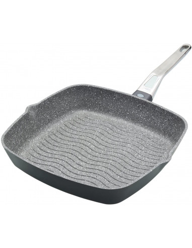 MasterClass MCMGP28 Poêle à griller 28 cm fonte d'aluminium