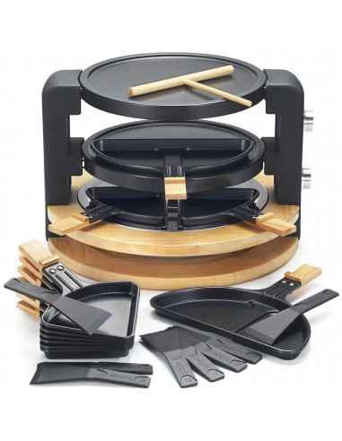 KitchenChef KCWOOD 8 Super Raclette 8 personnes