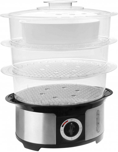Lacor 69121 Cuiseur vapeur 3 niveaux 1000 W