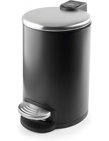 Lacor 63309 Poubelle à pédale 3 litres noire