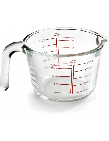 Lacor 67133 Verre doseur en verre 500 ml