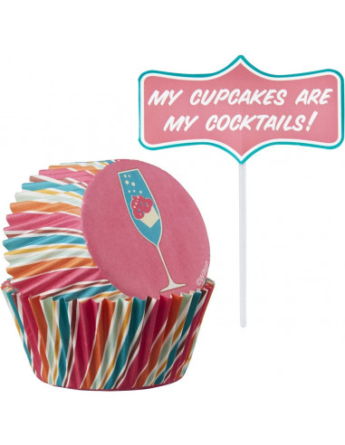 Wilton Brands 415-9946 Caissette cupcakes avec pique message