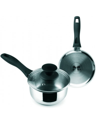 ibili 666214 Casserole inox + couvercle 14 cm