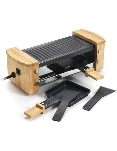 KitchenChef KCWOOD.2 Raclette 2 personnes