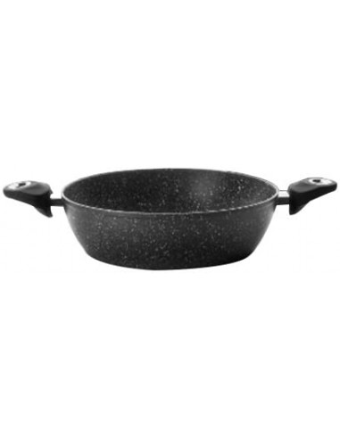 ibili 440832 Poêle Natura à anses 32 cm Façon Pierre