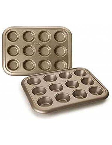ibili 840500 Moule 12 cupcakes Gamme Golden Class