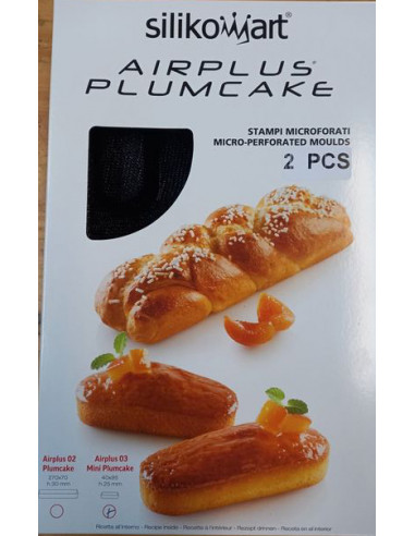 Silikomart 70.503.20.026 Moule micro-perforé Plum cake Lot de 2