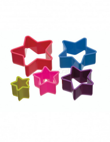 Colourworks CWCUTSTAR Lot de 5 emporte-pièce Etoile