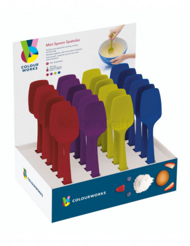 Colourworks CWSPSPATDISP24 Mini spatule cuillère Silicone