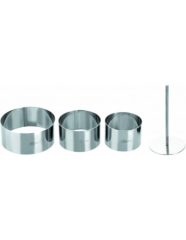 ibili 716090 Lot 3 Cercles et poussoir