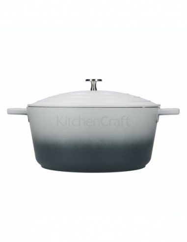 MasterClass MCMCRD28GRY Marmite Faitout 5 litres en Fonte d'aluminium