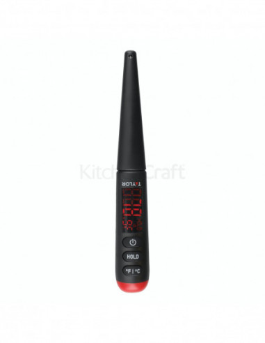 Taylor Pro TYPTHLEDBLK Thermomètre digital avec sonde 24,5cm