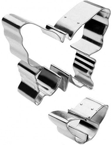 ibili 735600 Emporte pièce Papillon Lot de 2