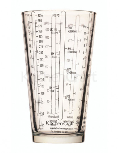 KitchenCraft KCGLSMEASURE Verre doseur en verre