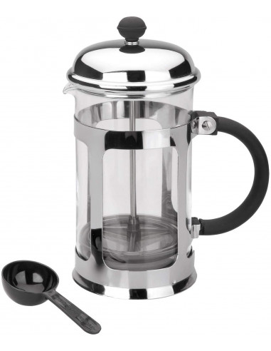 Lacor 62180 Cafetière à piston en verre et inox 850 ml 6 tasses