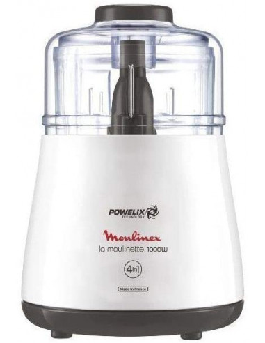 Moulinex DPA110 Mini hachoir La moulinette 0,5 litre 4 en 1