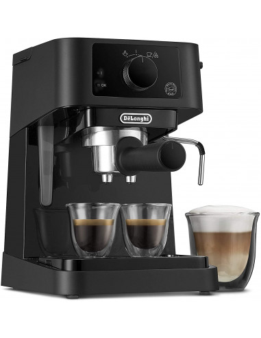 Delonghi EC 235 BK Double Espresso 15 bars avec Mousseur à lait