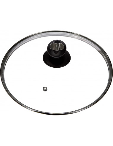 Lacor 71926 Couvercle en verre trempé, avec sortie de vapeur 26 cm