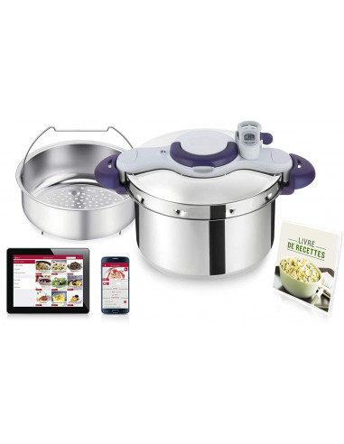 Cocotte Autocuiseur Clipso Minut Perfect s'ouvre d'une seule main 9 litres