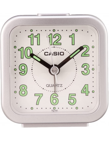 Casio TQ-141-8DF Réveil blanc fluorescent