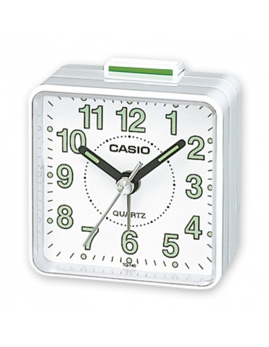 Casio TQ-140-7DF Réveil carré blanc