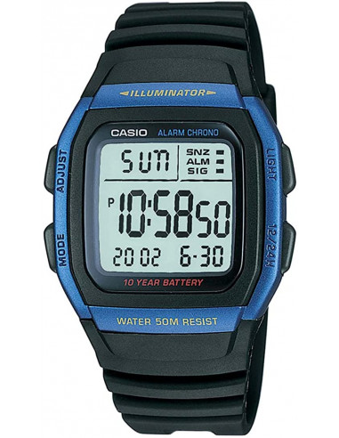 Casio W-96H-2AVDF Montre digital illuminator WR50