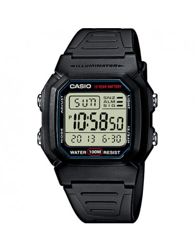 Casio W-800H-1AVDF Montre étanche WR100