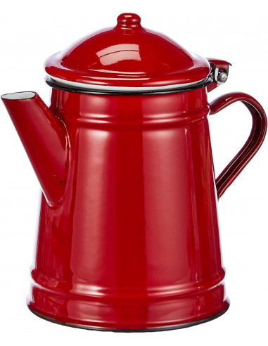 ibili 935410 Cafetière conique en acier émaillé vitrifié