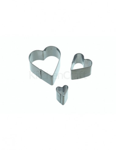 Sweetly Does It SDICUTHRT3PC Emporte-pièce cœur Lot de 3