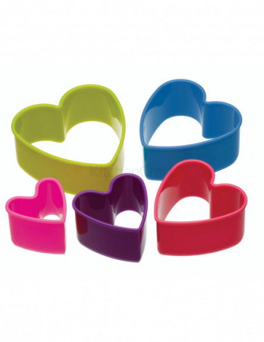 Colourworks CWCUTHRT Emporte-pièce cœur Lot de 5