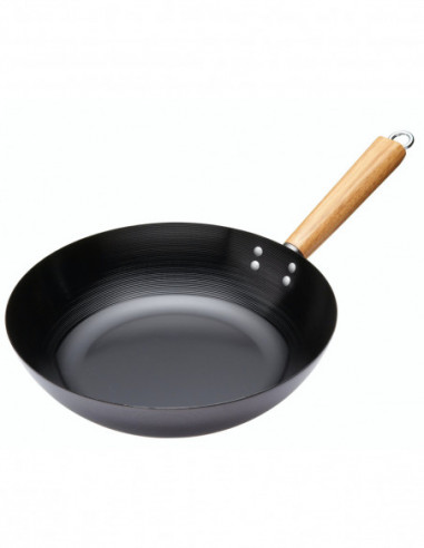 World of Flavours PODLXWOK12 Wok 30 cm acier carbone antiadhérent