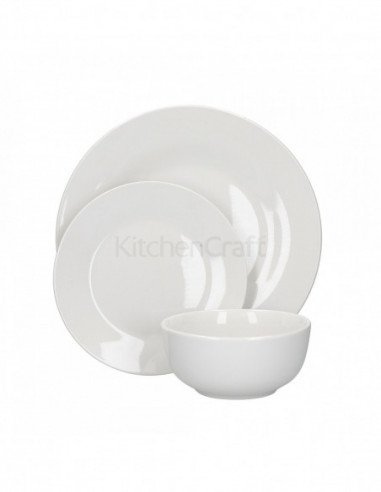 Mikasa MKALEXIS12PC Alexis 12-Pieces Porcelaine Set