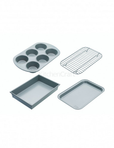 Chicago Metallic CMET8044 Ensemble de 4 pièces antiadhésifs empilable