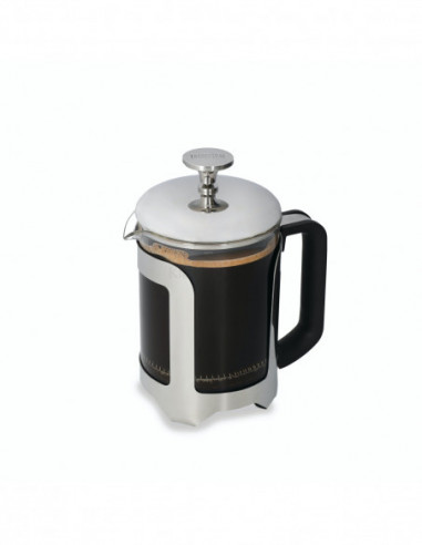 La Cafetière LCROMA4CPSIL Cafetière à piston Roma 650 ml 4 tasses finition inox